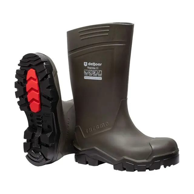De Boer Werklaars Thermo Groen, Beveiligd S5 - Maat 46 Wereldwijde Verzending