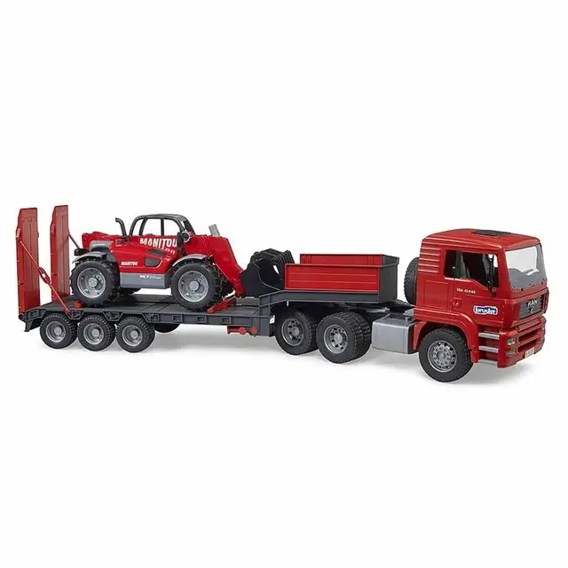 In De Mode Bruder 02774 - MAN TGA met Manitou MLT 633