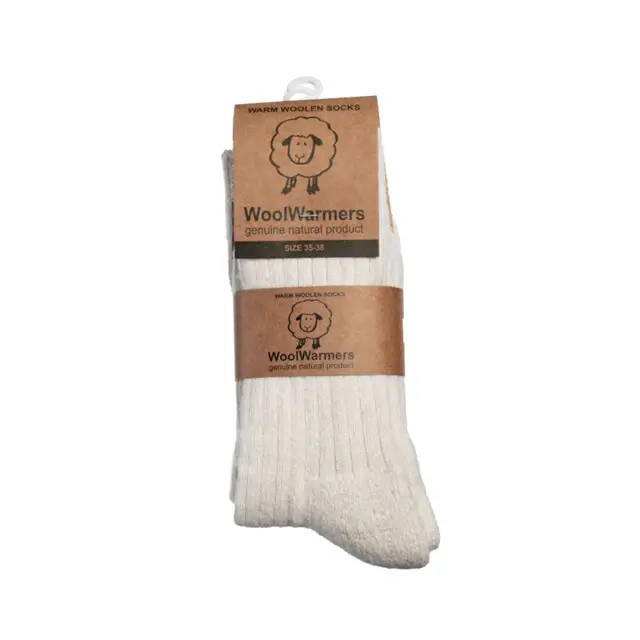 Woolwarmers 405 Ramba Sokken Unisex Maat 35-38 Beige Voordeelprijs