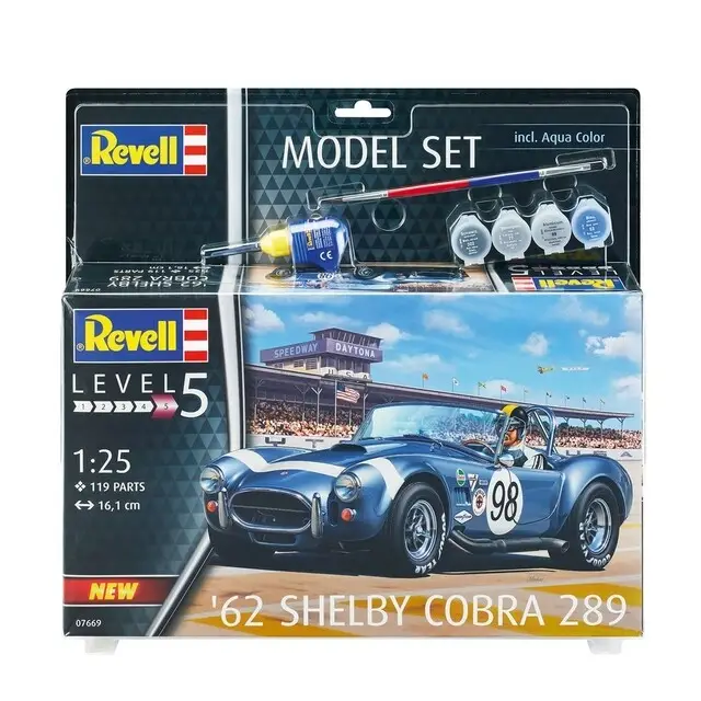 Authentiek Revell Model Set '62 Shelby Cobra 289