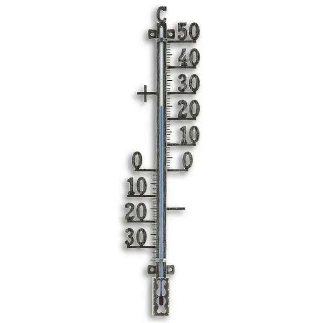Actieprijs TFA Buitenthermometer Analoog - Metaal 415 mm - Tin - Blister