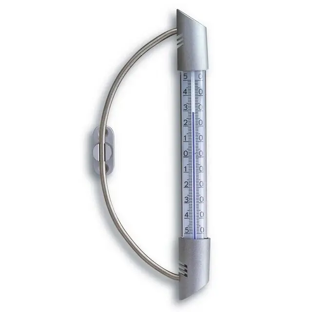 Speciale Aanbieding TFA Raamthermometer Orbis Analoog - Houder Van RVS - Blister