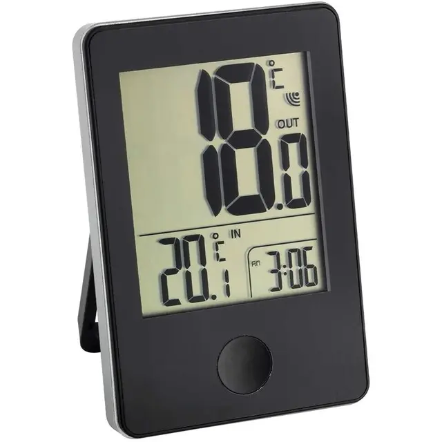 TFA Thermometer Draadloos Pop Zwart Speciale Aanbieding