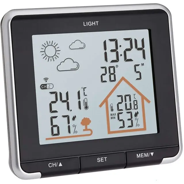 TFA Weerstation Draadloos LIFE - Zwart Aanbieding