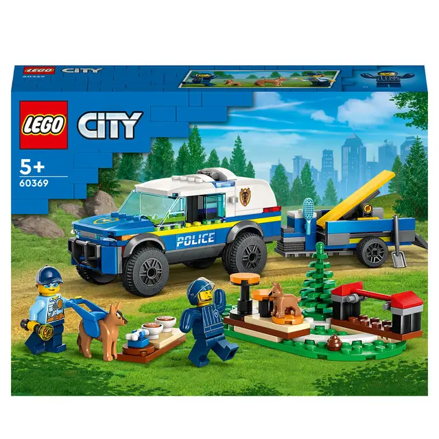 Voordeelprijs LEGO City 60369 - Mobiele training voor politiehonden
