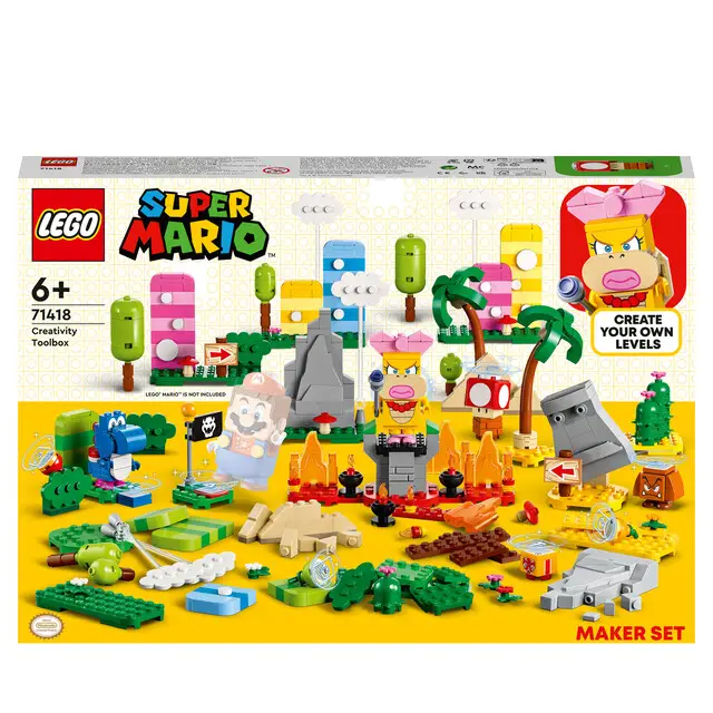 Gereduceerde Prijs LEGO Super 71418 - Mario Makersset: Creatieve gereedschapskist