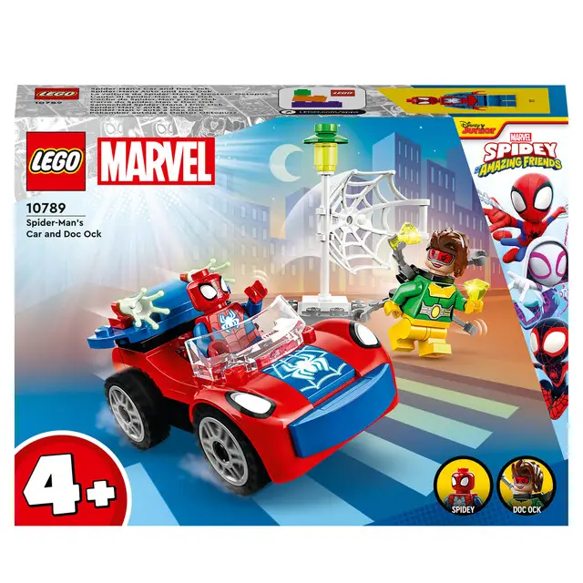 LEGO Marvel 10789 - Super Heroes Spider-Man’s auto en Doc Ock Op = Op