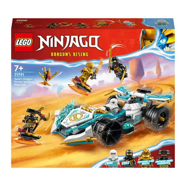 Nieuwe Collectie LEGO NINJAGO 71791 - Zane’s drakenkracht Spinjitzu racewagen