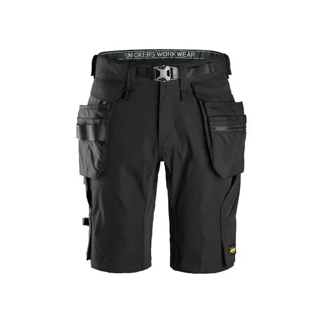 Snickers Fw Shorts Detachable 6172 Zwart (0404) Maat 060 Handgemaakt