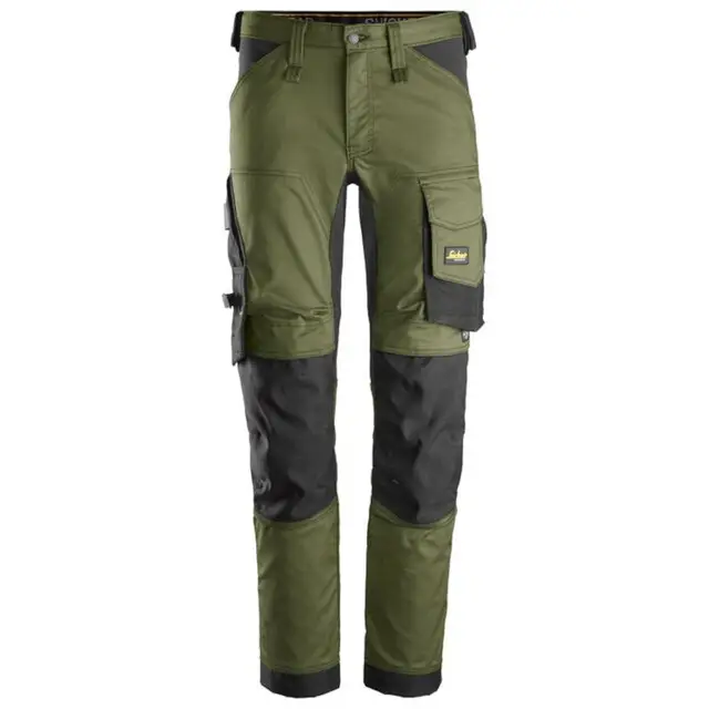 Snickers Werkbroek 6341 Khaki Groen - Zwart (3104) Maat 212 Topkwaliteit