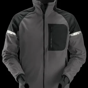 Veilige Betaling Snickers Fleece Jack 8005 Staal Grijs - Zwart (5804) Maat XL