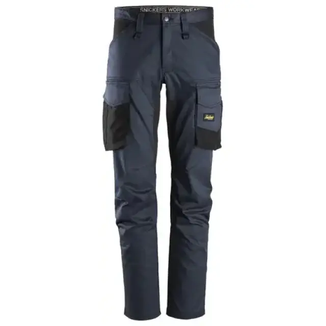 Nieuw Model Snickers Allroundworkwerkbroek 6803 Donker Blauw - Zwart (9504) Maat 156