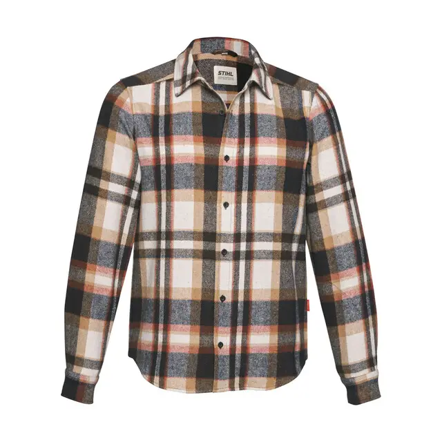 Stihl Hemd SZ XL PLAID FLANNEL COSY bruin Beperkt Aanbod