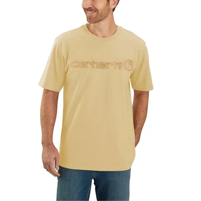 Carhartt 103361 Gebreid Shirts Zand Gemêleerd XS Beperkt Aanbod