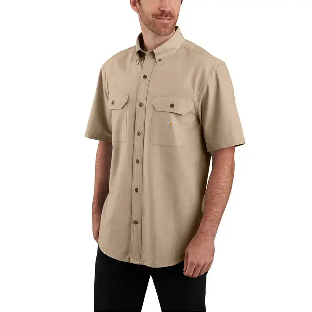 Carhartt 104369 Woven Shirts Dark Beige Chambray L Express Levering