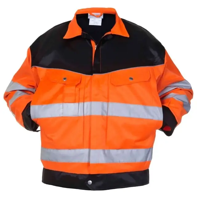 Groothandel Hydrowear Hi-Vis Jack Hull Oranje/Marine Maat 64