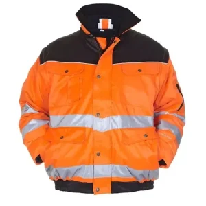 Hydrowear Hi-Vis All Season Jack Halifax Oranje/Marine Maat L Origineel