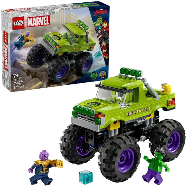 Geld-Terug-Garantie Lego 76312 Super Heroes Marvel De Hulk Truck Vs Thanos