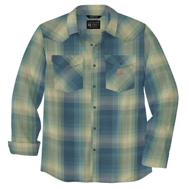 Nieuwe Collectie Carhartt Montana Heren Blouse Storm Blue - Maat M