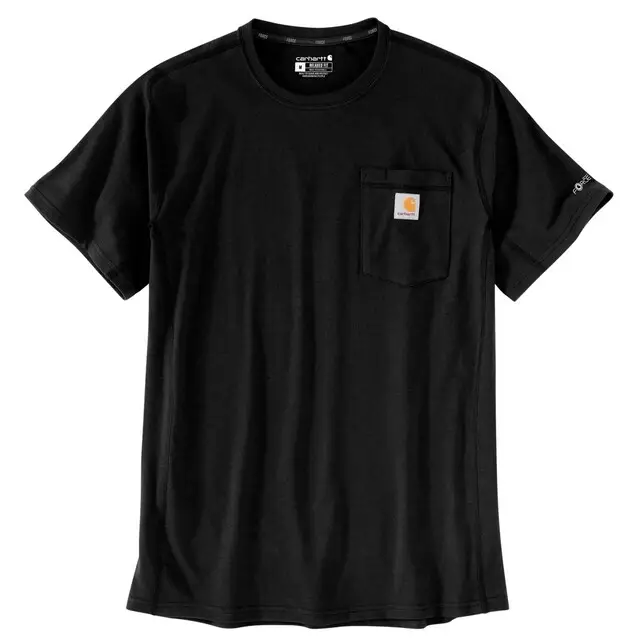 Carhartt Heren T-shirt Ruime Pasvorm Zwart - Maat XL Populair