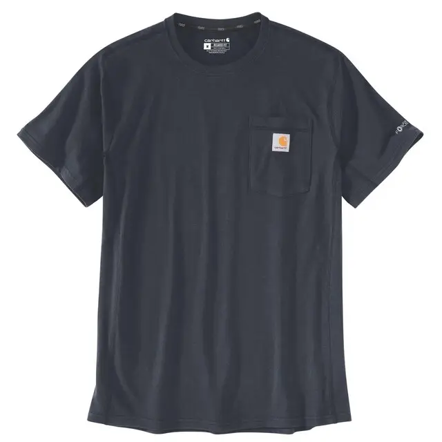 Carhartt Heren T-shirt Ruime Pasvorm Donker Blauw - Maat L Direct Verzonden