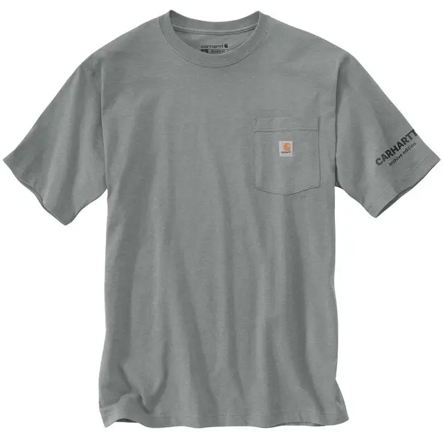 Beperkt Aanbod Carhartt Heren T-shirt Ruime Pasvorm - FastDry Grijs - Maat M