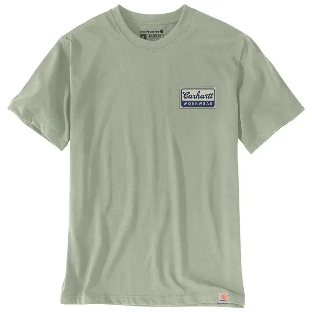 Handgemaakt Carhartt Heren T-shirt Ruime Pasvorm - FastDry Groen - Maat S