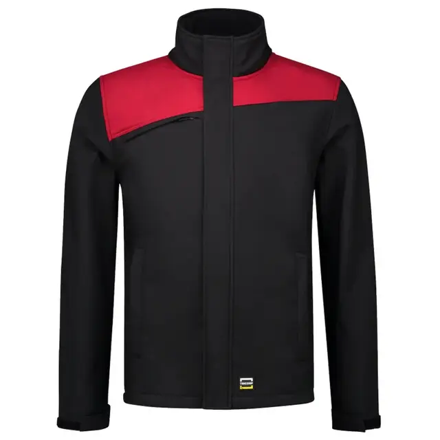Weekendaanbieding Tricorp Softshell Bicolor Naden Blackred 402021 XS