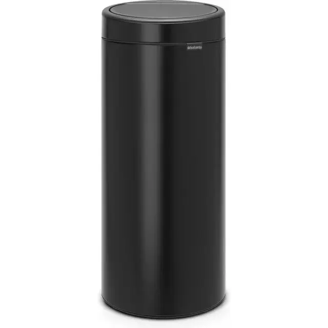 Hoge Kwaliteit Brabantia Touch Bin Prullenbak - 30L - Mat Zwart
