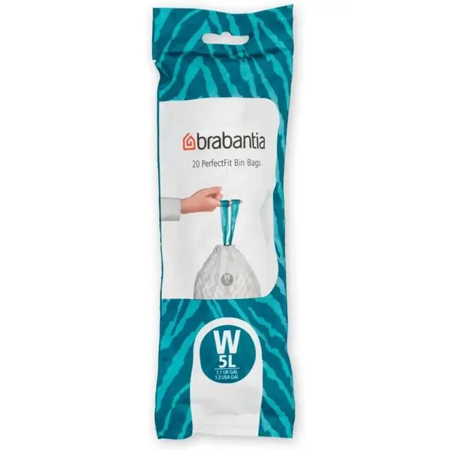 Bestseller Brabantia PerfectFit Afvalzak met trekbandsluiting - 5L - Code W - 20 stuks