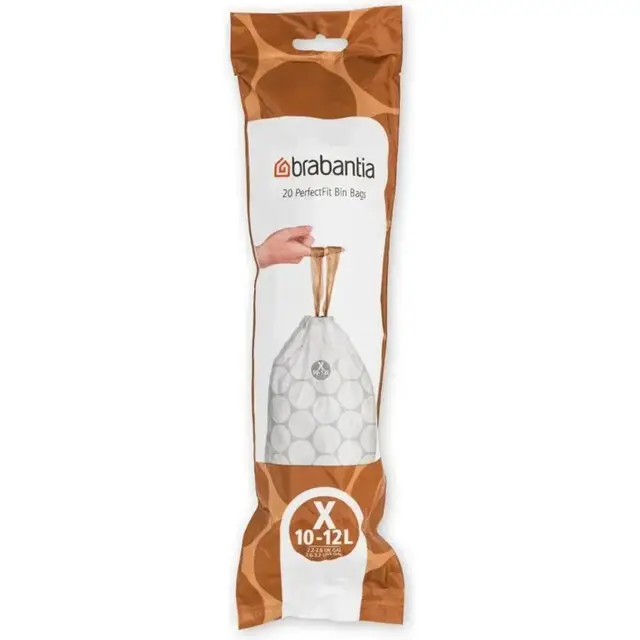 Betaalbaar Brabantia PerfectFit Afvalzak met trekbandsluiting - 12L - Code X - 20 stuks