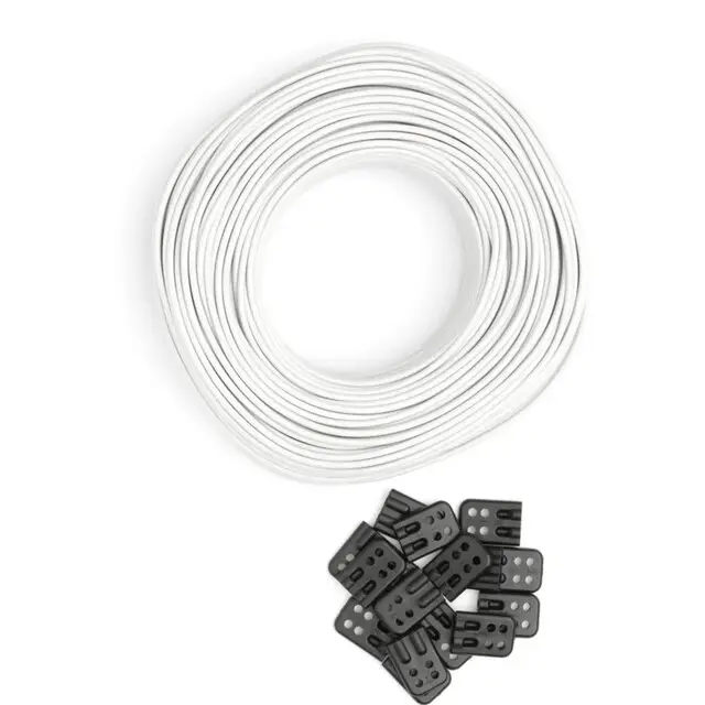 Brabantia Waslijndraad + Draadverbinders - 65 m - Grijs Limited Edition