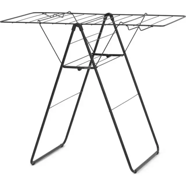 Brabantia HangOn Droogrek 15m - Inklapbaar Wasrek - Mat Zwart Finale Uitverkoop