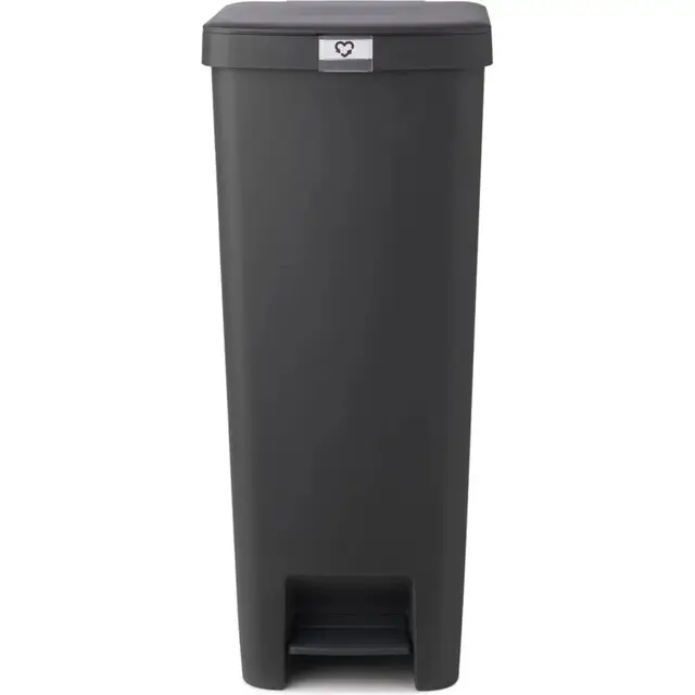 Brabantia StepUp Prullenbak - Pedaalemmer - 40 liter - Donker Grijs Shop Nu