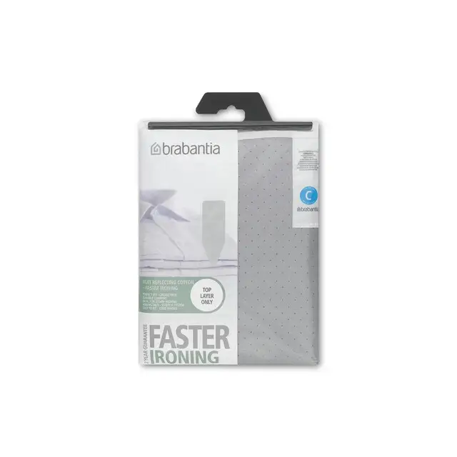 Brabantia Strijkplankhoes B - 124 x 45 cm - Toplaag - 2mm Foam - Metallic Goedkoop