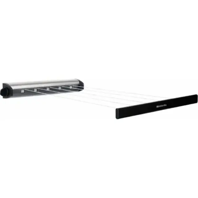 Brabantia Roldrooglijn - Uittrekbaar tot 4,4 m - 22 m - Matt Steel Must-Have