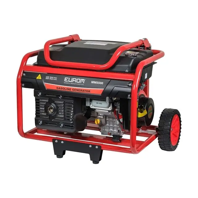 Eurom MM5500 Benzine Aggregaat - 7,4 kW Op = Op
