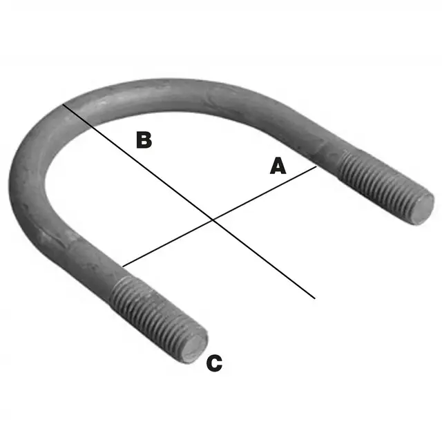 Draadbeugel Met Moer M8 - 1 Duims x 60 MM Alleen Vandaag