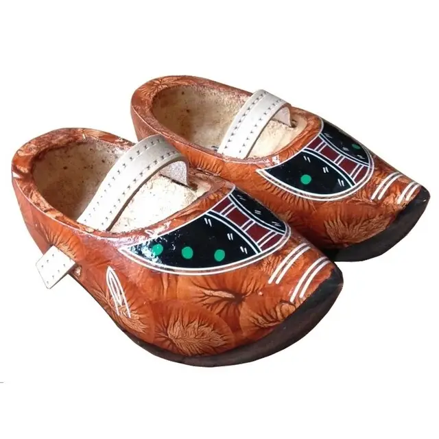 Populair Scherjon Kinder Tripklompen Bruin Maat 35/36