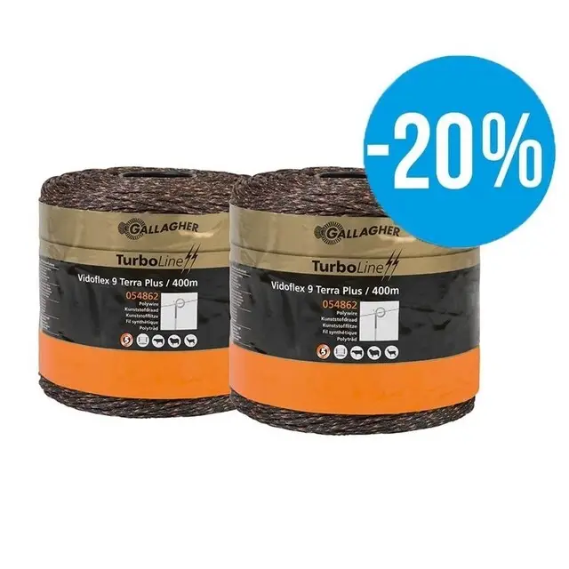 Dagaanbieding Gallagher Schrikdraad (1000 Meter / Terra) - Vidoflex 9 Plus
