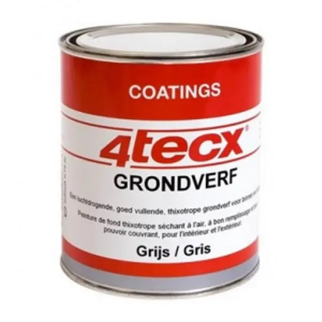 Exclusieve Aanbieding 4Tecx Grondverf Grijs - 0,75 liter