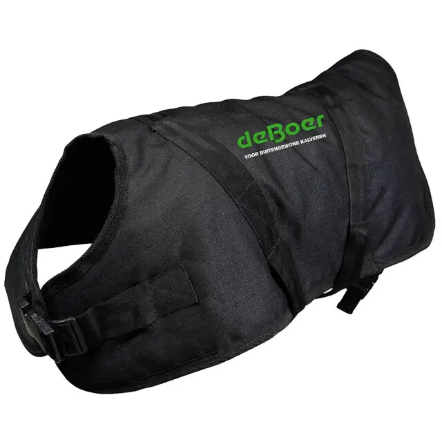 Betaalbaar De Boer Kalverdek Premium Zwart - Ruglengte 75 cm