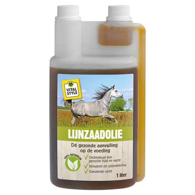 Trendy VITALstyle LijnzaadOlie 1 Liter Doseerfles