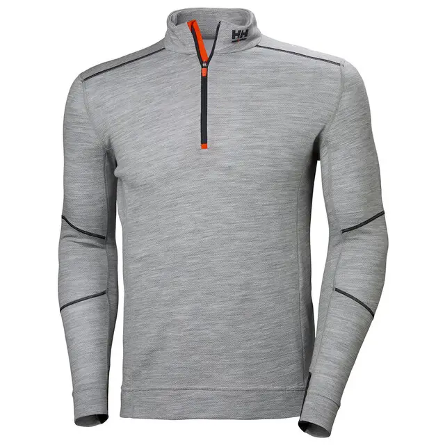 Koop Vandaag Helly Hansen Thermoshirt Lifa Merino Half Zip Grijs - Maat L