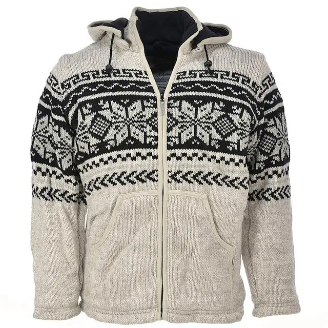 Pure Wool Vest WJK-1301 Ecru Maat L Exclusieve Aanbieding