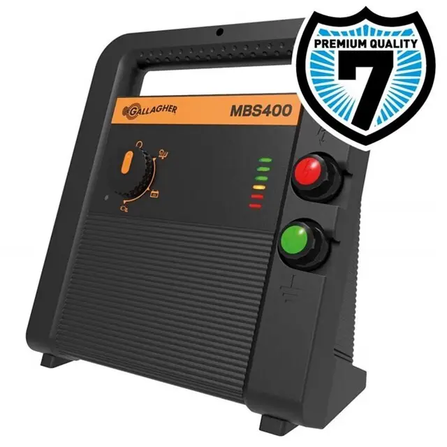 Schrikdraadapparaat (Incl. Gratis Voltmeter / 12V-Solar/230V) MBS400 - Gallagher Dagaanbieding