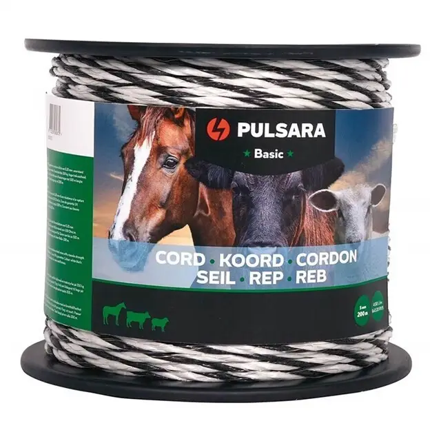 Pulsara Schrikkoord (5 MM / 200 Meter / Wit) - Basic Nieuw