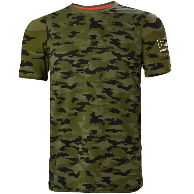 Geld-Terug-Garantie Helly Hansen T-Shirt Kensington Evo 481 Camo - Maat 2XL