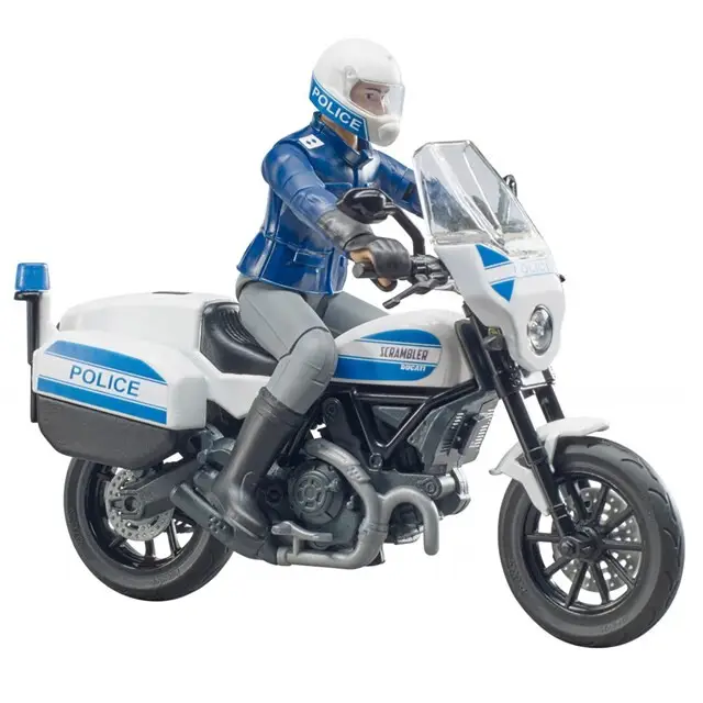 Bruder 627317 - Scrambler Ducati Politiemotor 1:16 Actieprijs