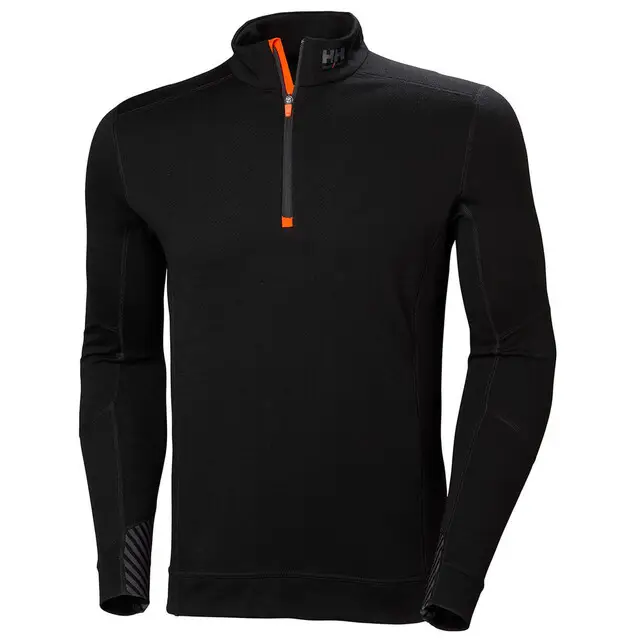 Ambachtelijk Helly Hansen Thermoshirt Lifa Merino Half Zip Zwart - Maat M
